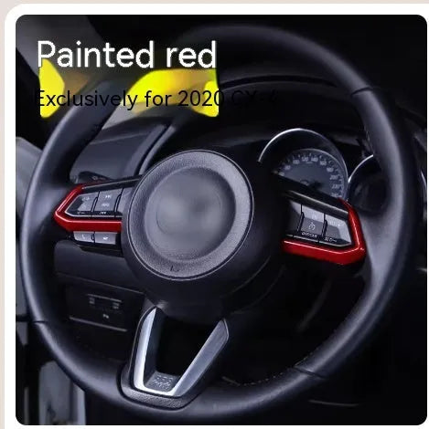 Aluminum alloy car decorative sticker kit with steering wheel button covers and interior accessories