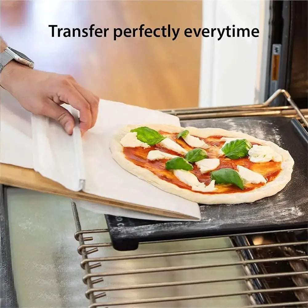 55x35cm food-grade PP pizza transfer shovel with hanging hole and non-stick surface