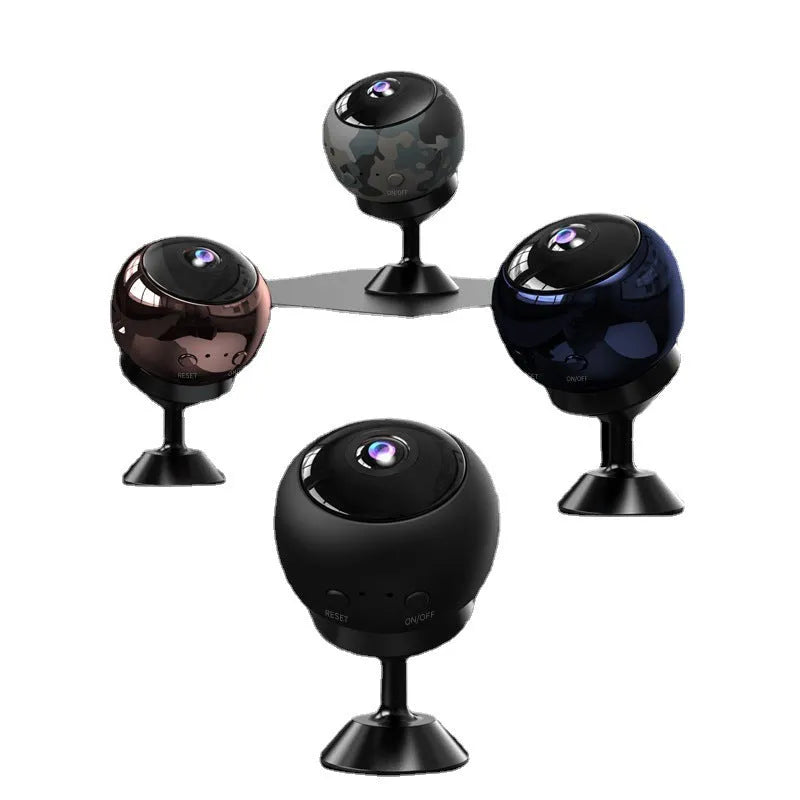 1080p wireless wifi surveillance camera with ABS plastic housing and wide-angle lens