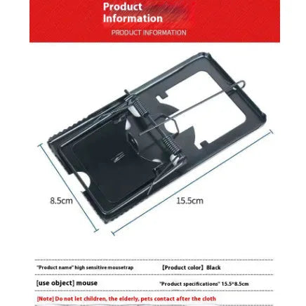 Automatic cage-style mouse trap for indoor use.