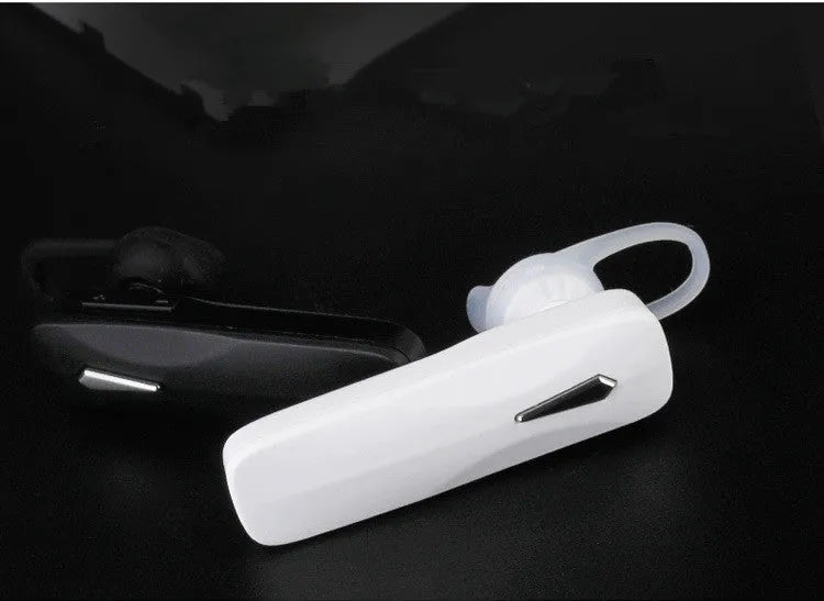 M163 wireless Bluetooth headset for car hands-free use in black or white colour.