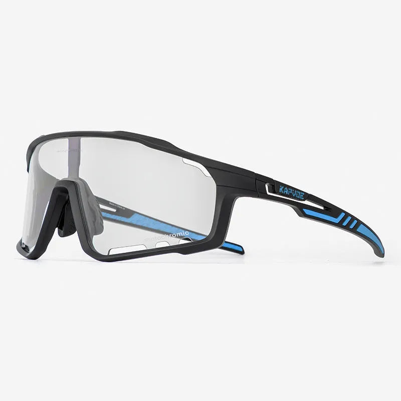 TR90 semi-rimless cycling sunglasses with photochromic lens in multiple colour options