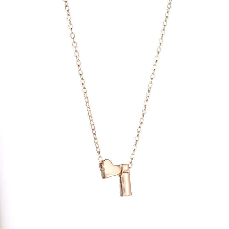 Set of 26 English alphabet alloy charm pendants in gold and silver electroplated finish