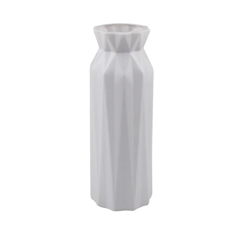 Drop-resistant melamine vase in green, grey, pink or white colour with 7.2 cm base diameter