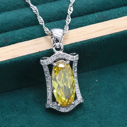 Women's anti-allergy zircon jewellery set with snake bone chain necklace, earrings, ring, and bracelet in gold