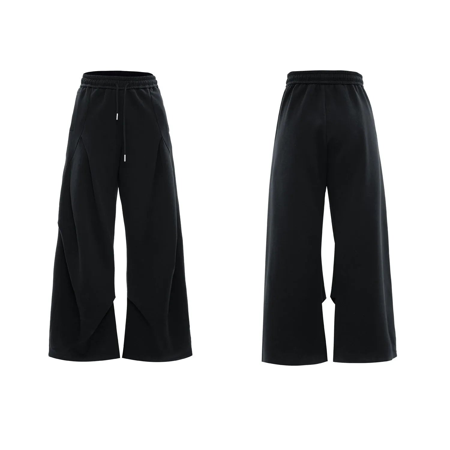 Men's dark grey cotton sports suit with V-neck top featuring padded shoulders and metal embellishments, paired with matching shorts.