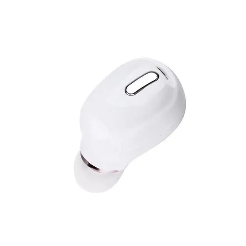X9 mini single ear Bluetooth headset in black or white colour with earplug design