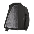 Men's winter cotton coat thickening polyester fibre filling black dark blue sizes M-8XL