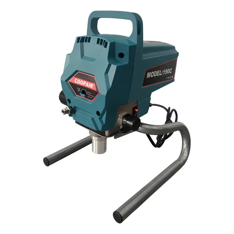 110V electric latex paint spraying machine with spray gun, pressure gauge, and extension rod