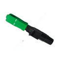 Plastic SC fibre optic quick connector with pre-polished ferrule for APC and UPC types
