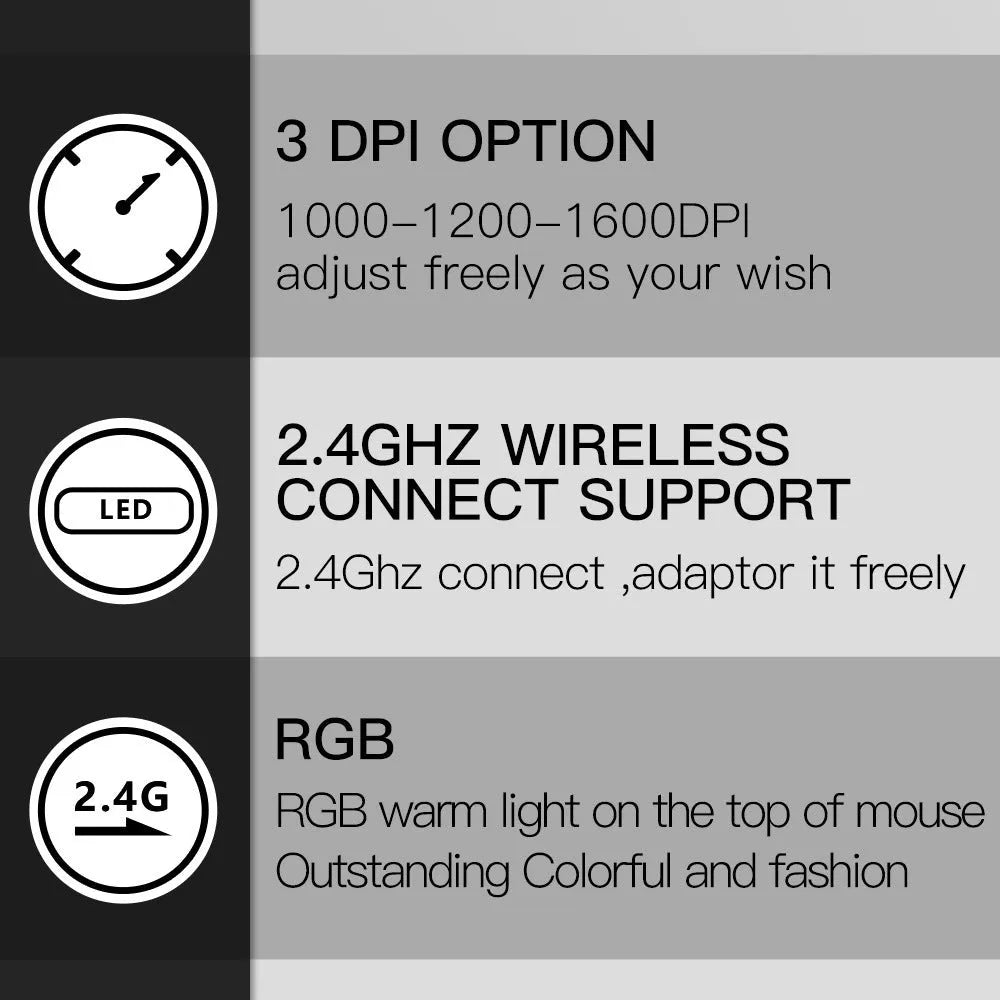 M618C vertical wireless ergonomic mouse in black, 115mm length, ABS plastic, with 2.4GHz receiver