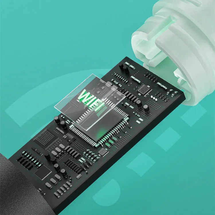 Smart visual ear spoon with 5MP high-definition endoscope lens and LED light for safe ear cleaning