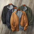 Men's stand collar jacket in regular fit with regular sleeves, available in four colour options