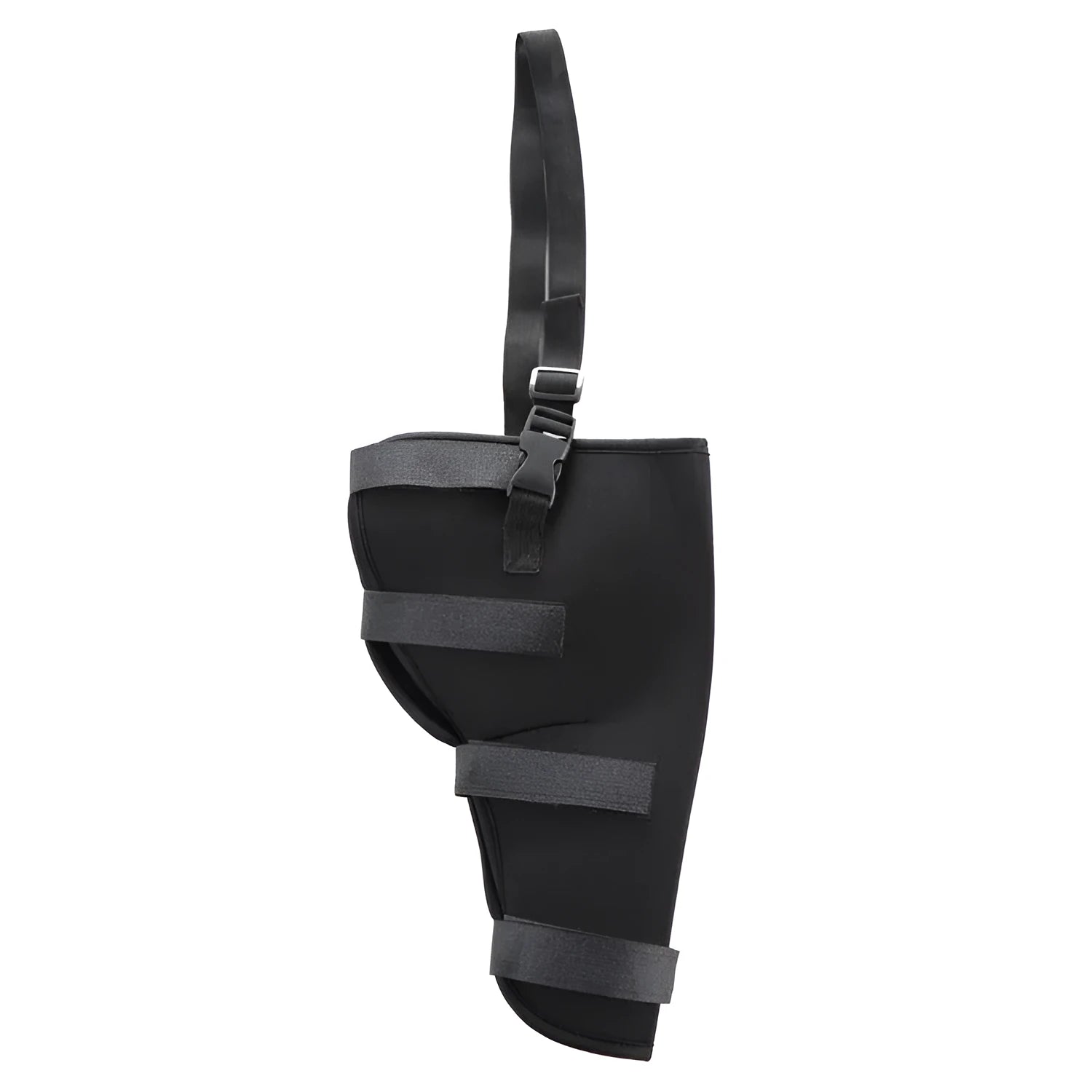 Pet leg rehabilitation foot support made of SBR, available in black, for left or right foot, size options XS to L