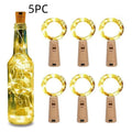 2m LED copper wire string lights in small white box with button battery power three gear colour modes