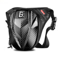 Devil Race Motorcycle Leg Bag in black, 4L capacity, polyester Oxford cloth with PC shell, 28x25x10cm