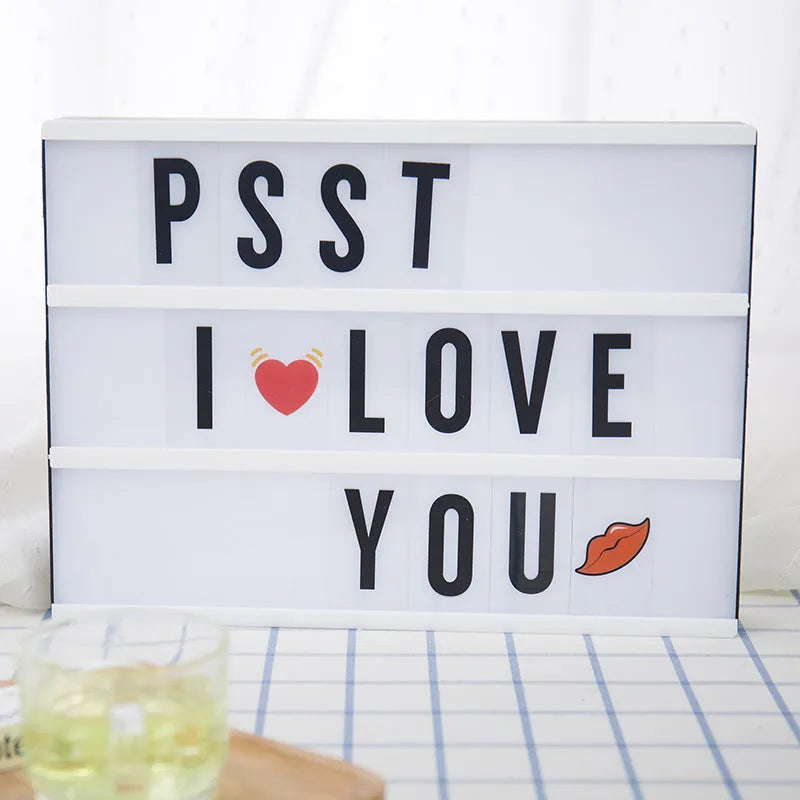 LED Letter Light Box Decoration Light with PVC shell 300x220x60mm