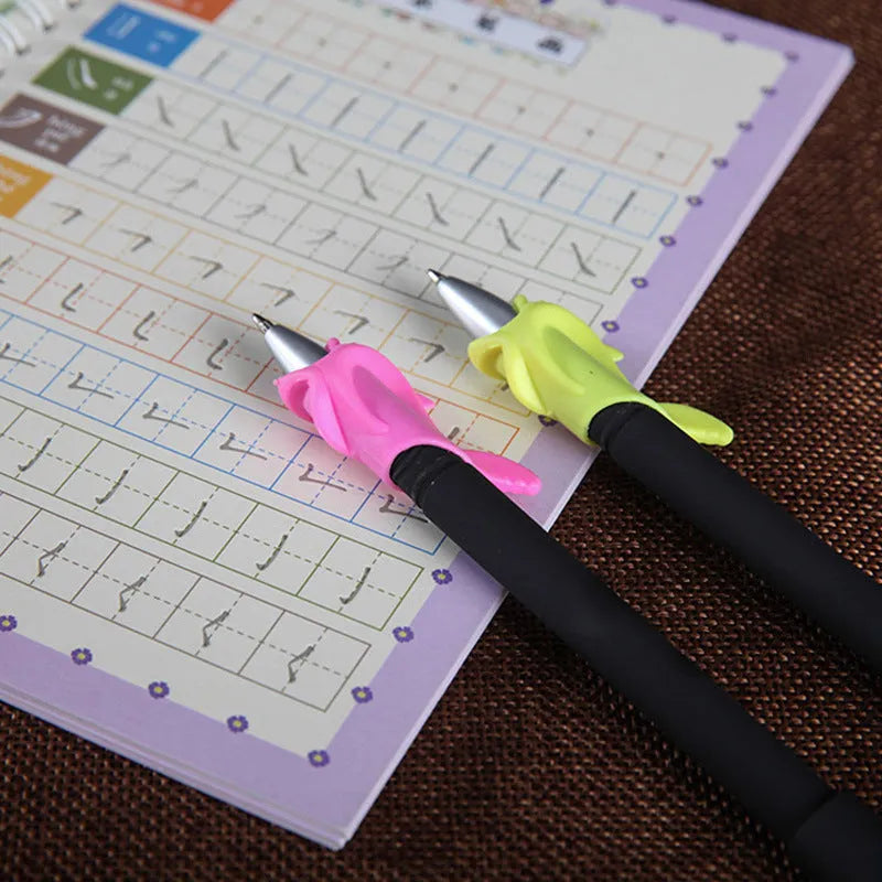 Automatic fade and disappear pen set showing pen holder and refills for temporary marking