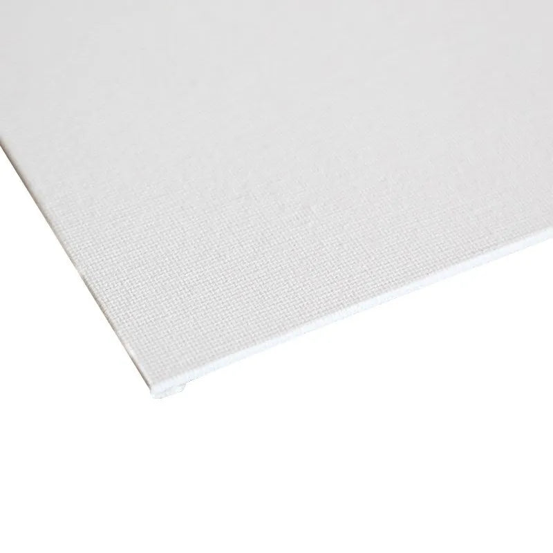 White cotton canvas painting board, primed surface, available in multiple sizes from 10x15cm to 40x50cm