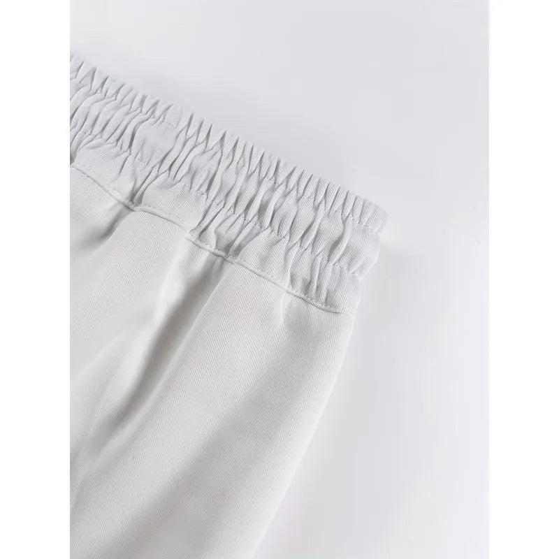 Men's loose fit fire retardant trousers in a linen corduroy fabric, shown in a solid colour from a multi-pack.