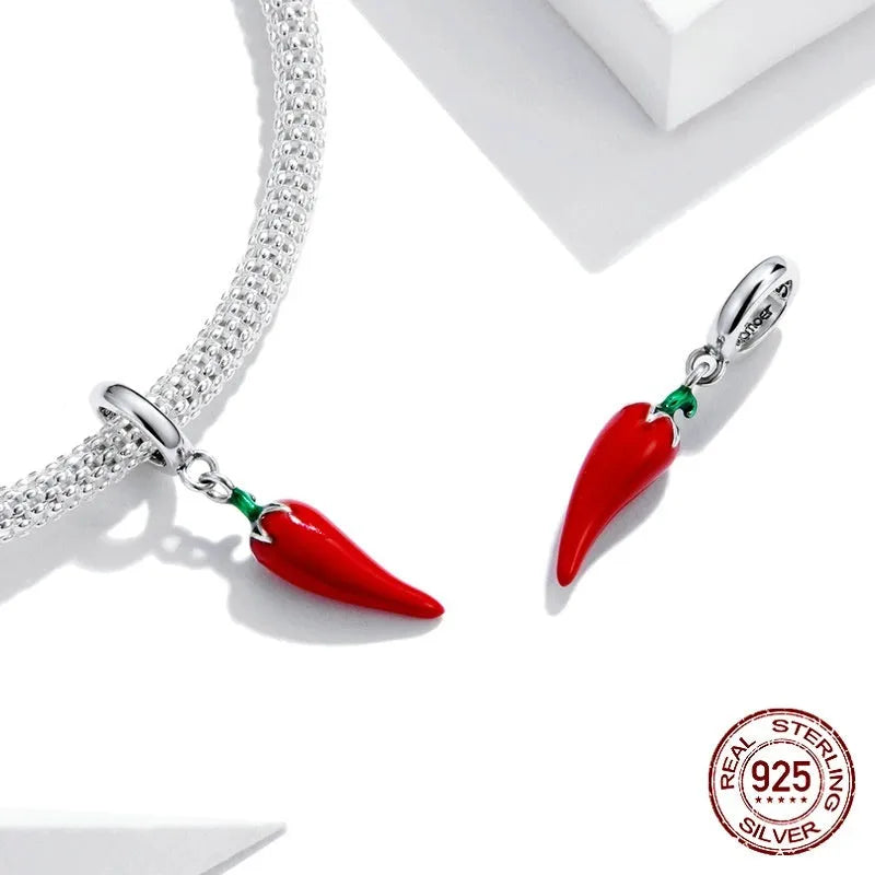 Korean style S925 sterling silver leaf pendant with BSC461 electroplated finish