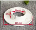 Plastic air conditioning hole cover kit with blocking caps, vent covers, and sealing glue.