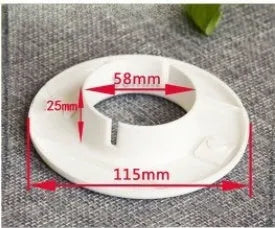 Plastic air conditioning hole cover kit with blocking caps, vent covers, and sealing glue.
