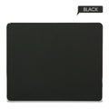 Aluminium alloy double-sided mouse pad in black finish on a desk for gaming or office use