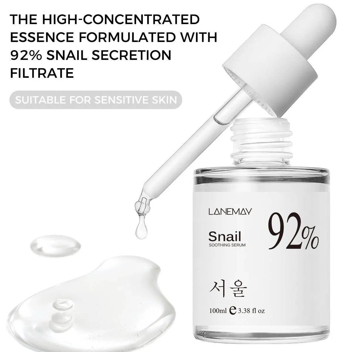 100ml facial moisturising water essence toner bottle with pump dispenser