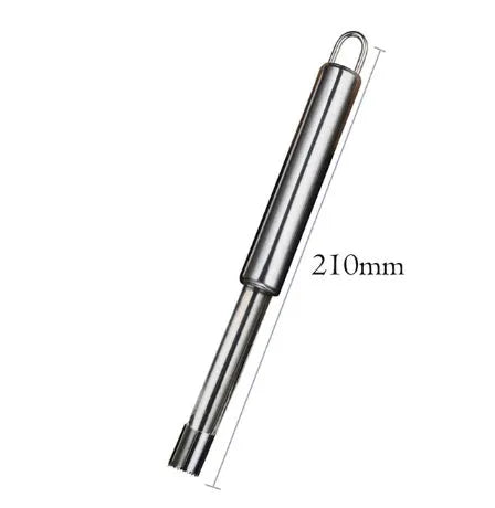 Stainless steel pineapple corer slicer with ABS handle on a kitchen worktop