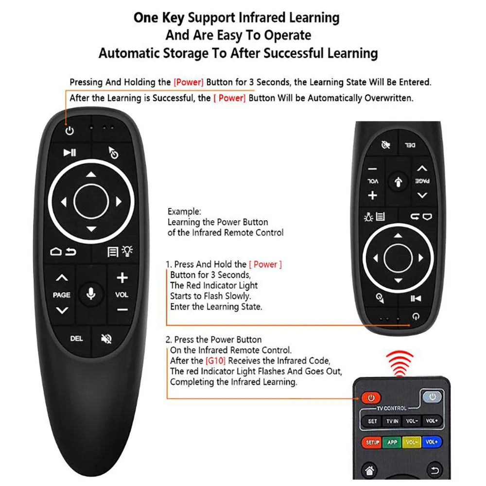G10 G10S intelligent voice remote control with built-in gyroscope for Android computer