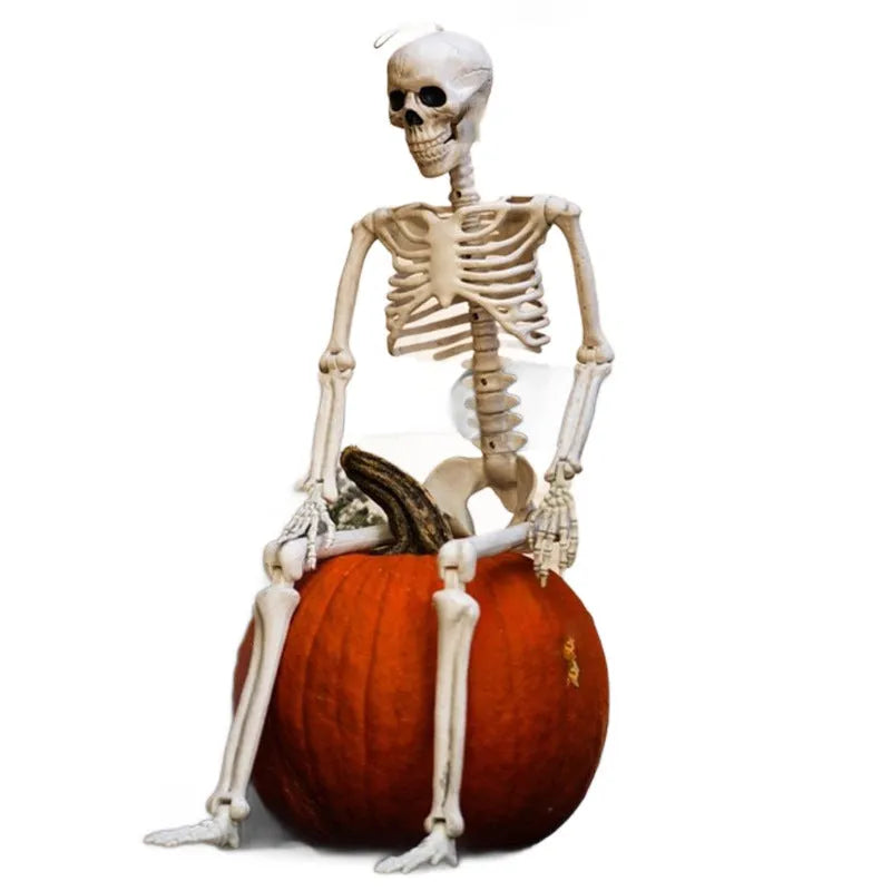 90cm plastic Halloween skeleton with movable joints in new skull man design