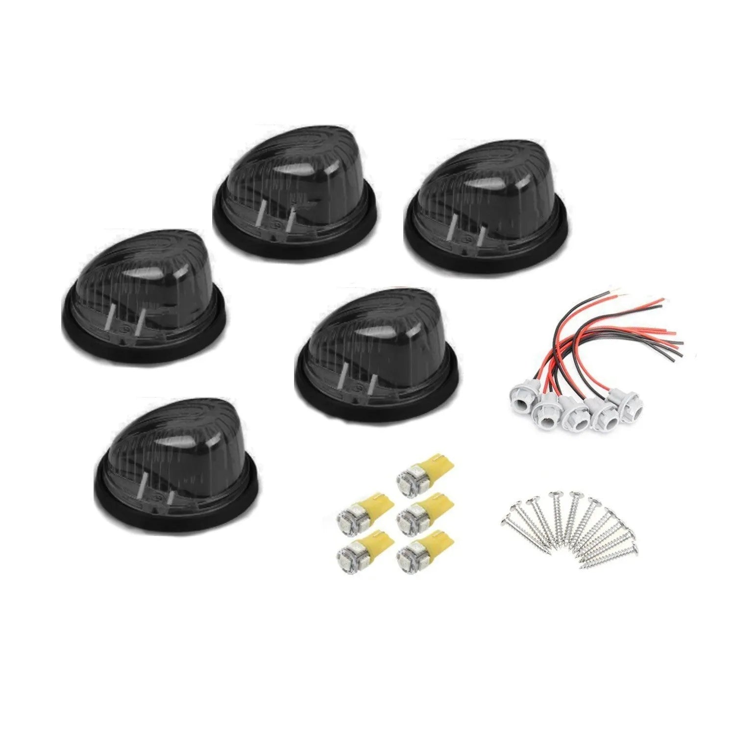 GR-series yellow LED roof cab light for commercial vehicles with 83mm mounting dimension