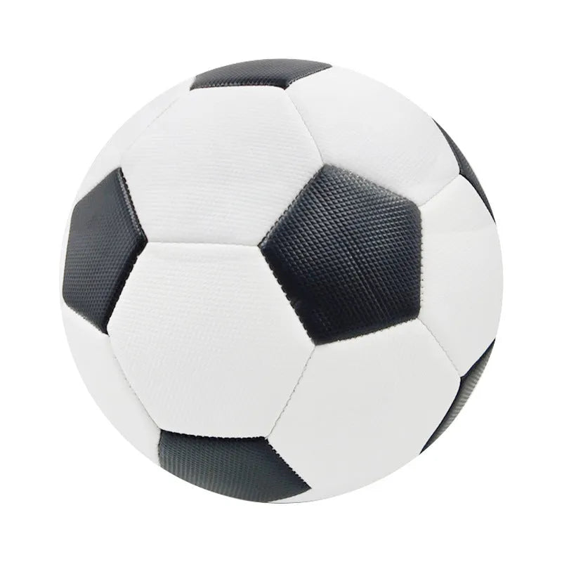 PVC football with machine seams in sizes 3, 4, and 5 for training and competition.