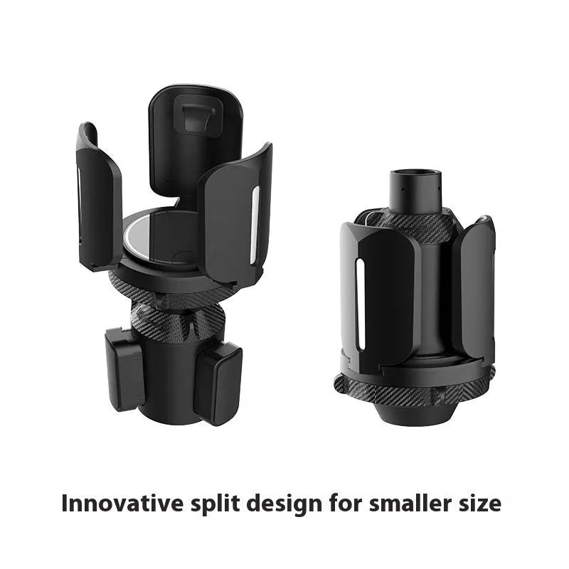 B14 straight ABS car cup bracket with widened pad holding a water bottle for 7.5-14 cm diameter