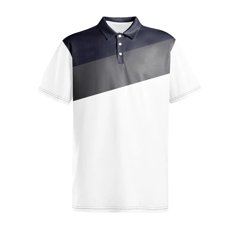 Men's loose fit short sleeve t-shirt with 3D digital printed design in colour LMPL047