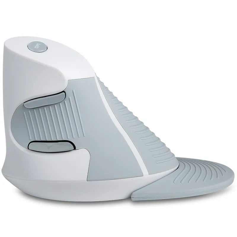 M 618 black and white wireless vertical ergonomic mouse with USB receiver