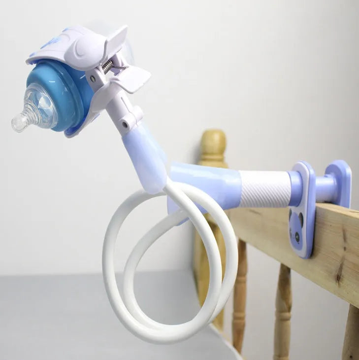 Extended 1.05 metre feeding bracket with adjustable arm for hands-free baby bottle support