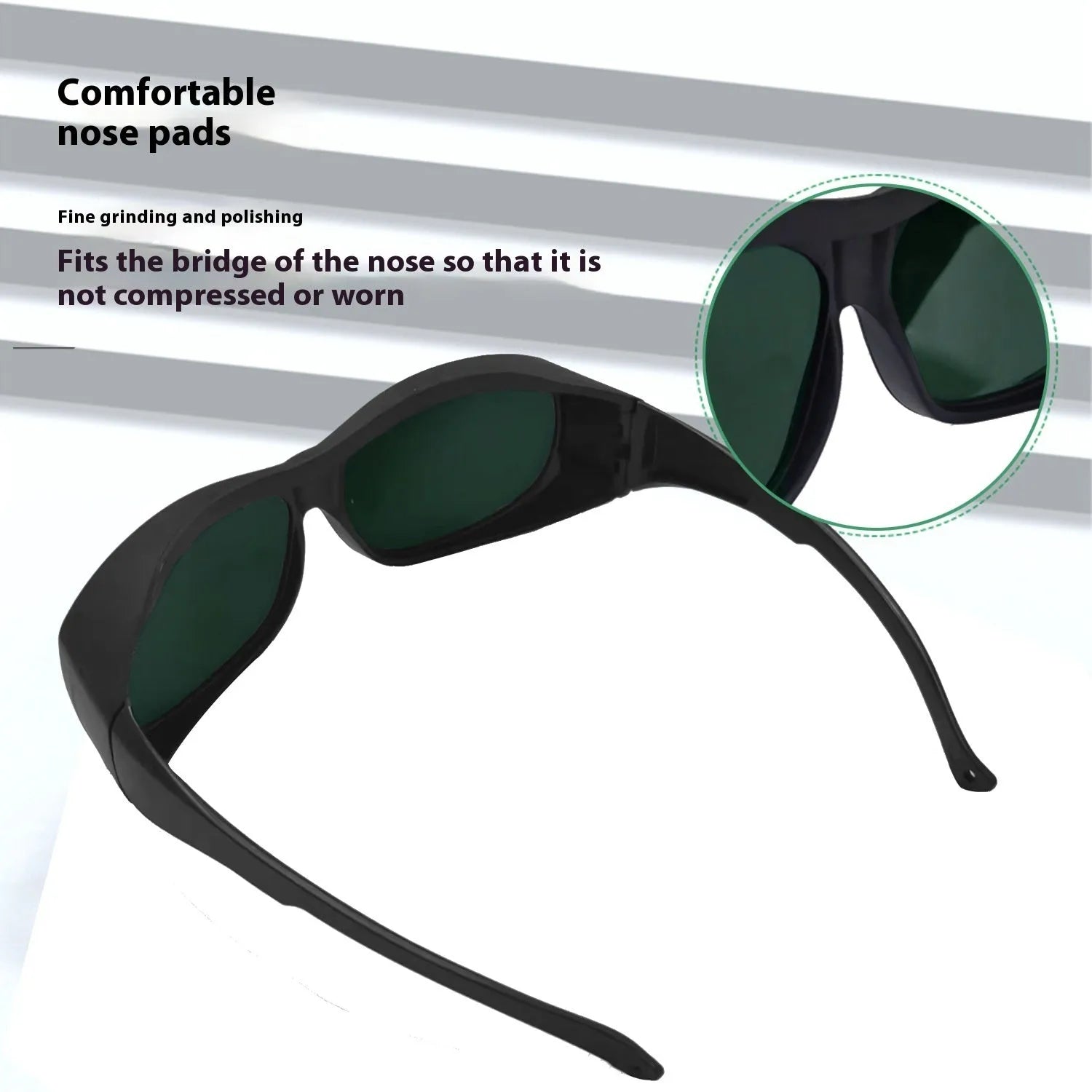 Laser protection goggles with PC lenses for 200-2000nm wavelength protection