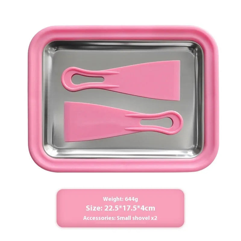 Children's handheld DIY fried yogurt machine in green, pink, rose red, or white colours