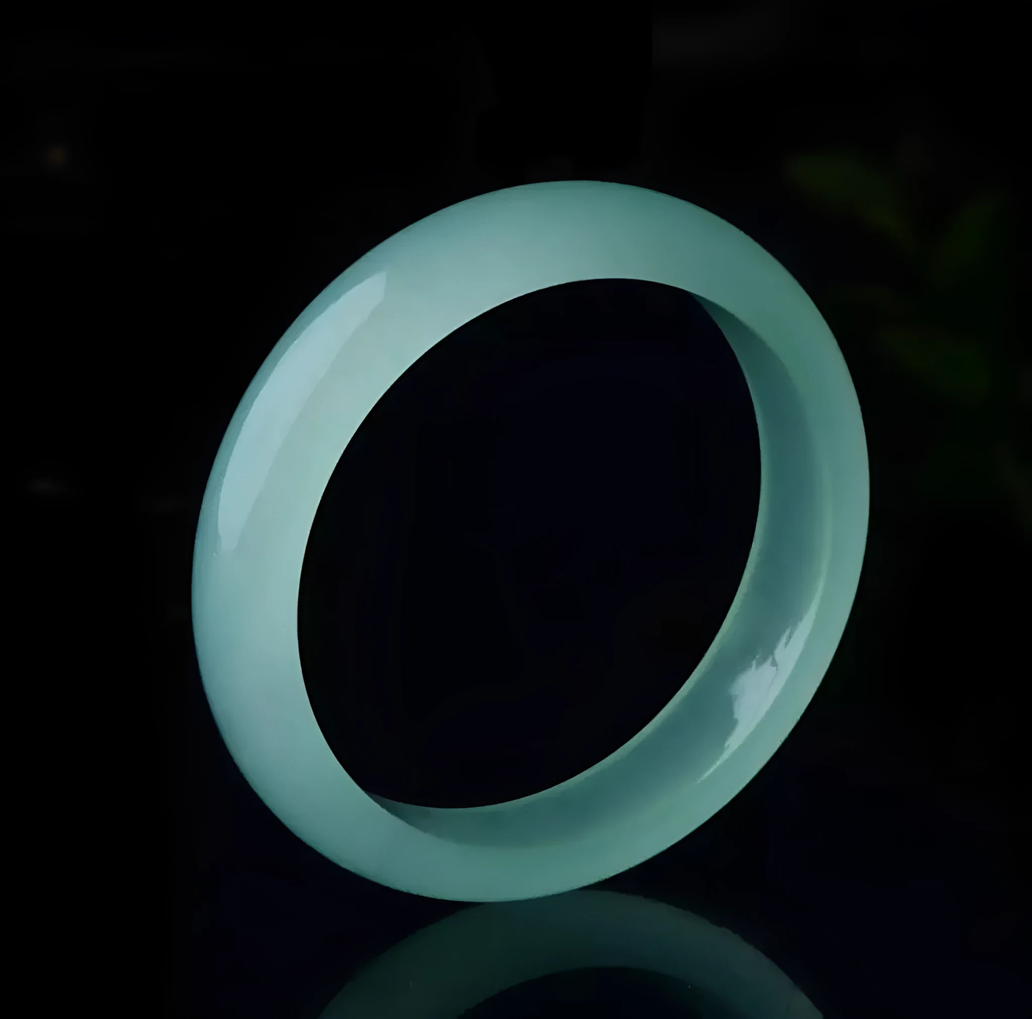 Oil cyan light green quartz rock jade bracelet in modern simplicity style