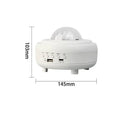 Galaxy star projector Bluetooth LED night light with starry sky projection in compact black rechargeable unit