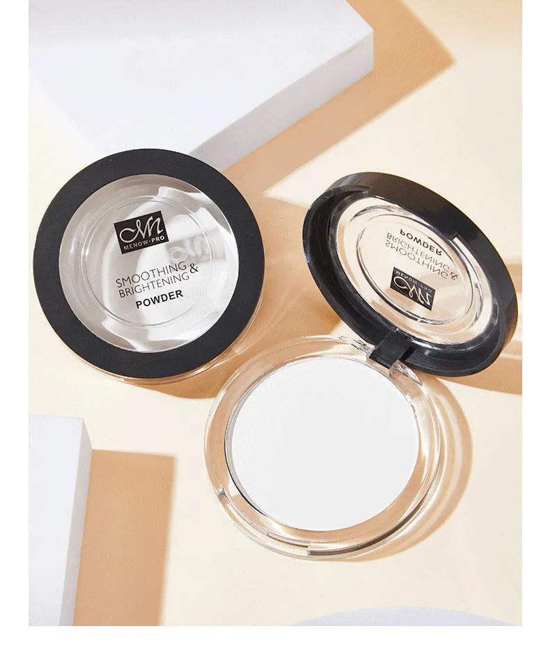 Pressed powder compact with matte transparent finish for oil control, available in fair complexion shade