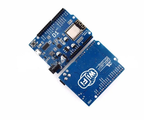 Arduino compatible ESP8266EX WIFI development board with pin headers and onboard components