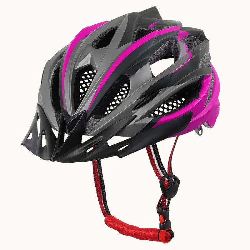 Outdoor riding bicycle helmet in EPS material black and blue colour one size fits most adults
