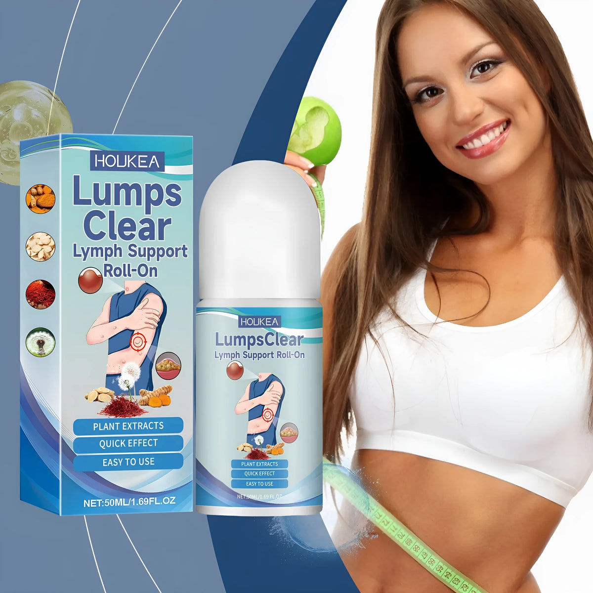 Body care ball liquid 50ml for skin firming and discomfort relief with mild ingredients