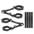 Motorcycle modified headlight bracket for 39-41mm fork tubes in black finish