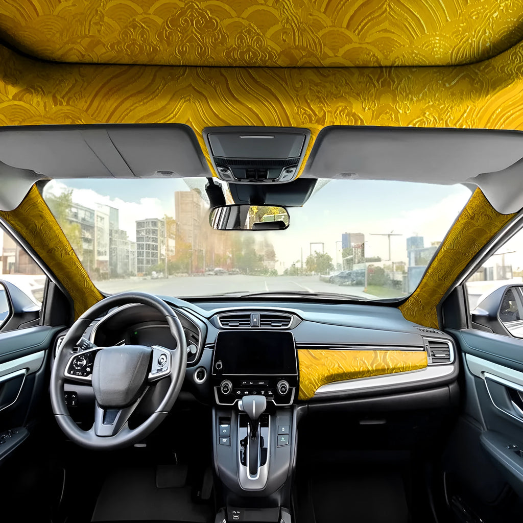 Creative automotive interior renovation patch cloth sticker in four colours for car seats, dashboard, and door panel
