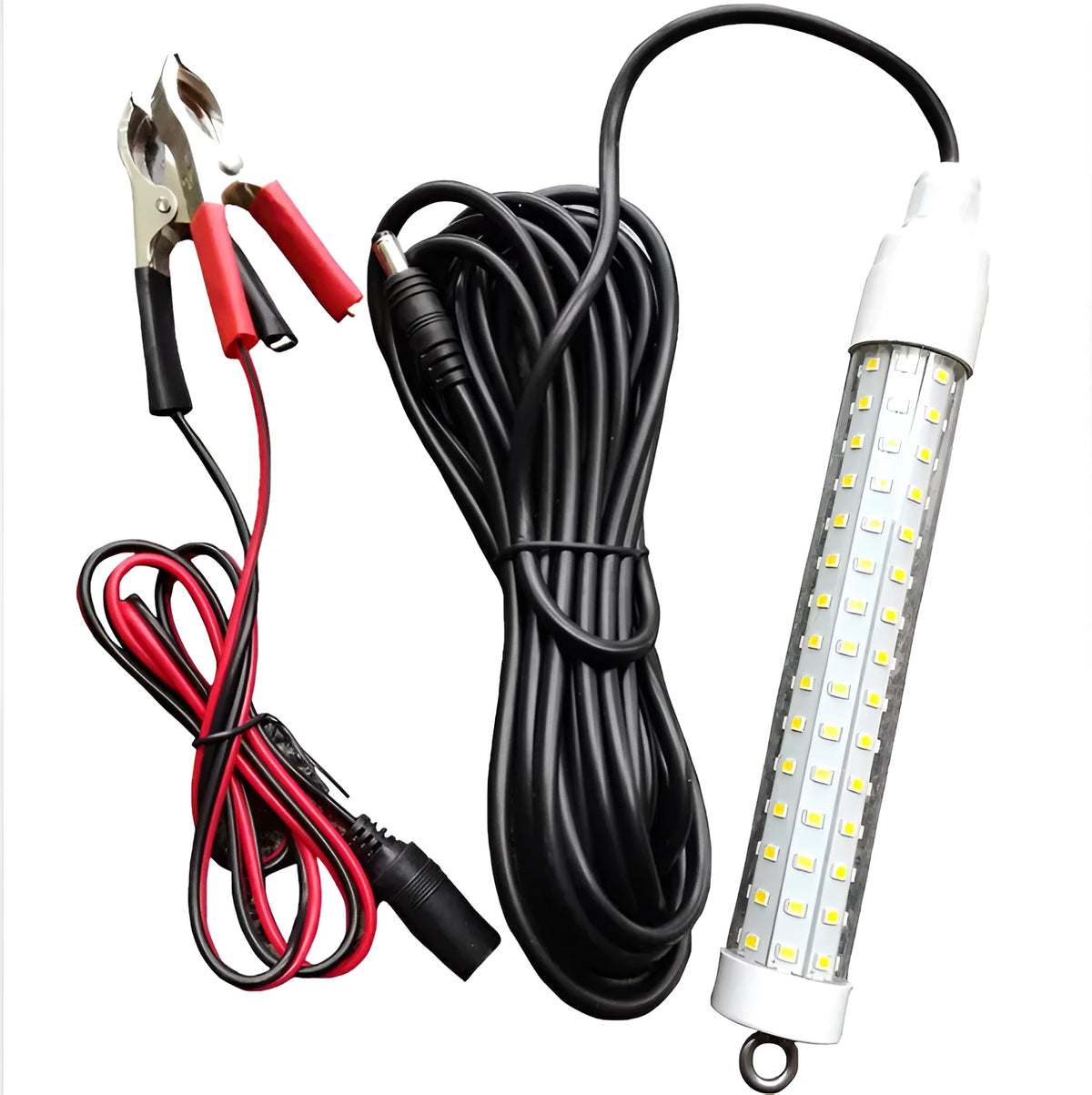 12V 11W underwater fish lamp with green light, 6-metre main line, and PC shell IP68 waterproof
