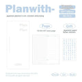 Embossed simple visual daily meter book notebook open, showing white 100g paper, available in blue, grey, purple, white, and protective cover colours.